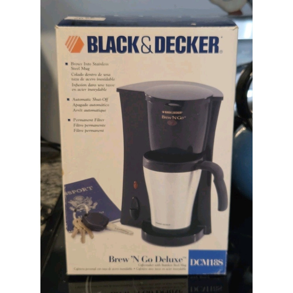 Black + Decker DCM18 Brew 'n Go Deluxe - Single Serve Coffee Maker With Mug